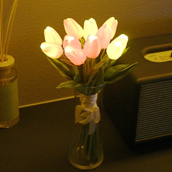 Bouquet Light Flower Interior LED Tulip Artificial Flower Bouquet Gift