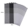 Time to Sparkle 13 PCS Vinyl Woven 6pcs Placemats +