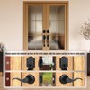 Double Front Door Handle Set with Dummy and Deadbolt, Entry