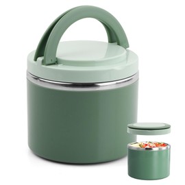 Fodlon 1 Litre Thermal Container for Food - Warming Container with Handle, Food Container for Travel and Meals