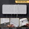 2-in-1 Wall Mounted Soap Dish,Soap Holder with Hooks, No Drilling