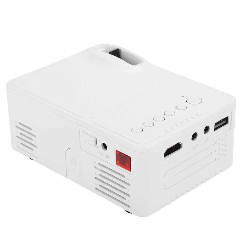 814 Mini Poratble Projector White Housedhold Projector 1080P Support for
