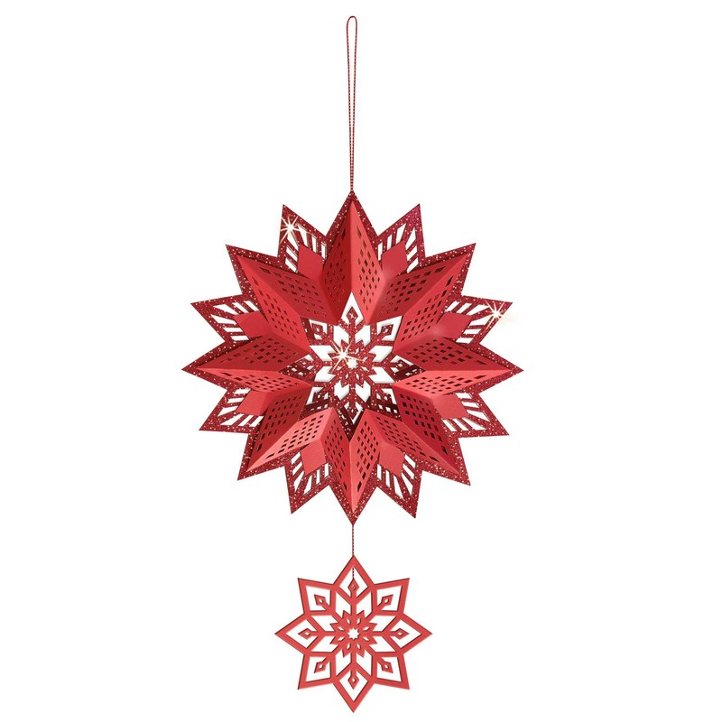 Ursus 33750000 Glitter Star 3D Estelle Red, Material for 3