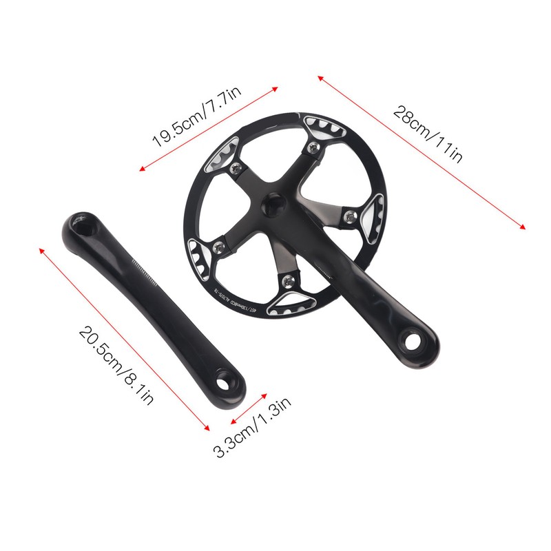 Meijun Bike Crankset 170mm Bicycle Chainwheel Chain Ring Set 45T