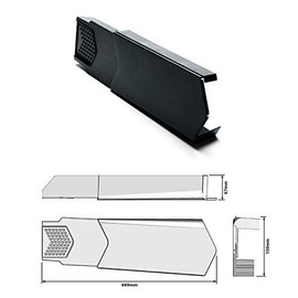 Manthorpe Dry Verge Right Hand Black - Gable/Apex Roof Tile Plastic End Cap