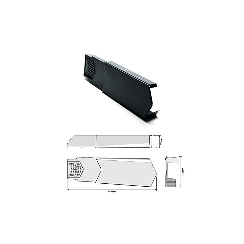 Manthorpe Dry Verge Right Hand Black - Gable/Apex Roof Tile