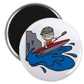 CafePress Kayak Raft Magnets 2.25" Magnet (100 pack)