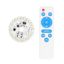 Hilitand Lamp Panel Board 12W 24LED with Remote Controller White+ Warm Light