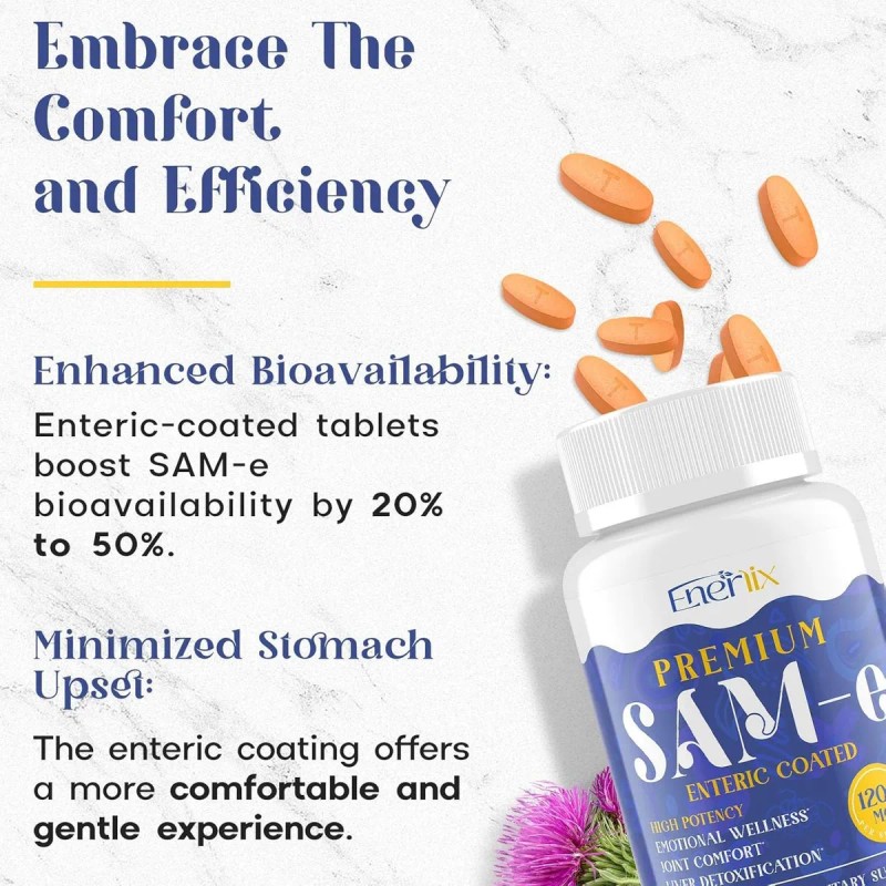 Enerlix Suplemento Antioxidante Tabletas Sam 800mg Unidades
