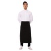 Chef Works Unisex Two Pocket Bistro Apron, Black, One Size