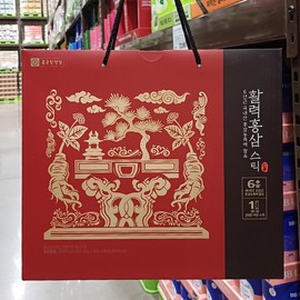 Global Food 활력 홍삼스틱 10g x 60 / 선물박스 Vitality Red Ginseng Stick 10g x 60 / Gift Box