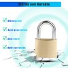 2Pack Solid Brass Padlocks with Keys, Locker Lock with Brass