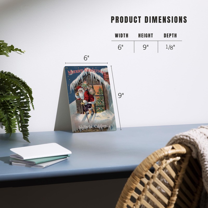 Lantern Press 6x9 Inch Wood Sign, Ready to Hang Wall