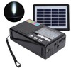 Solar Charging Radio Portable Radio with Emergency LED Flashlight Support