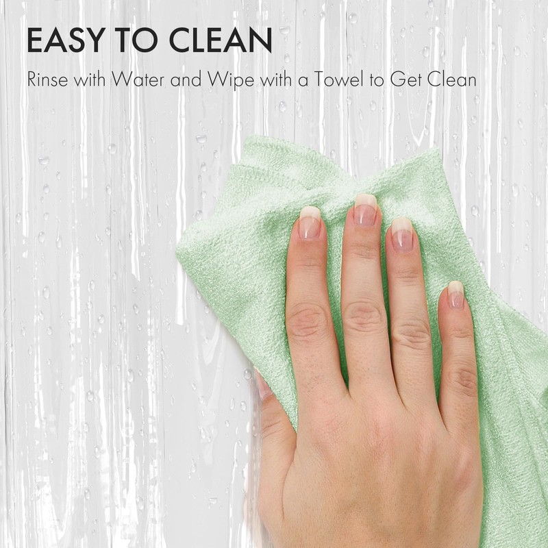 AmazerBath Shower Curtain Liner 2 Pack, 72 x 96 Inches