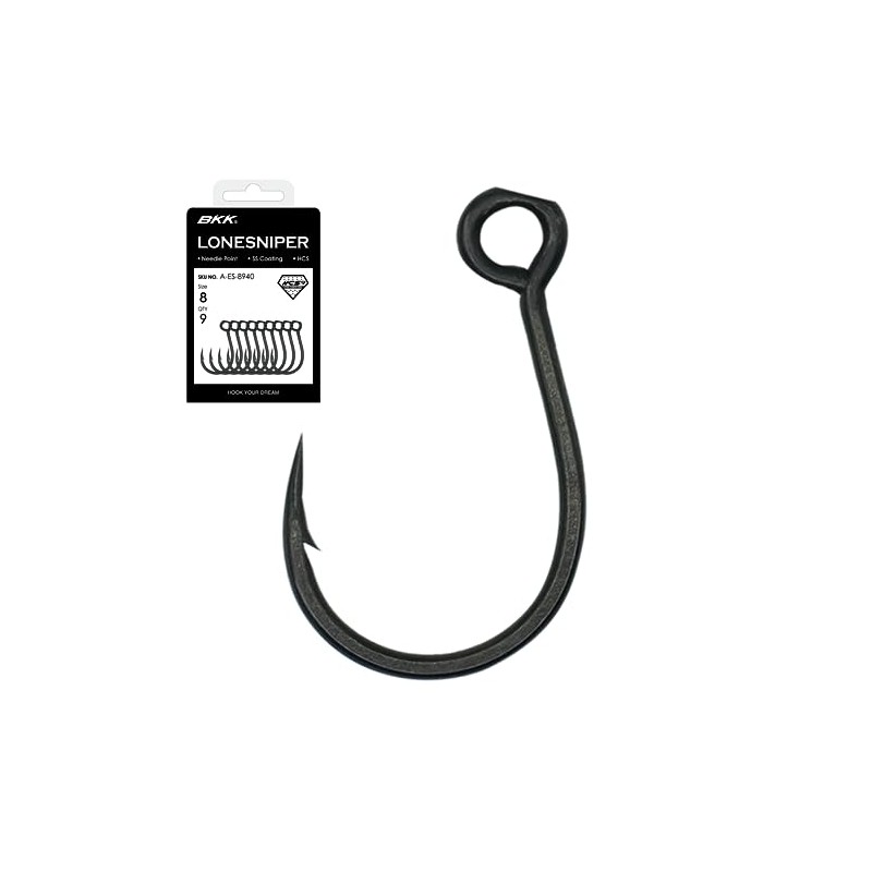 BKK LONESNIPER Single Lure Hook | #4 | 9-Pack |