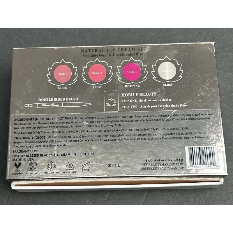 Blessed Beauty Natural Lip Cream & Natural Eye Shadow Set