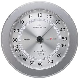 EX-2738 Empex Weather Meter, Thermometer/Hygrometer, Super EX, For Wall Mounting, Made in Japan