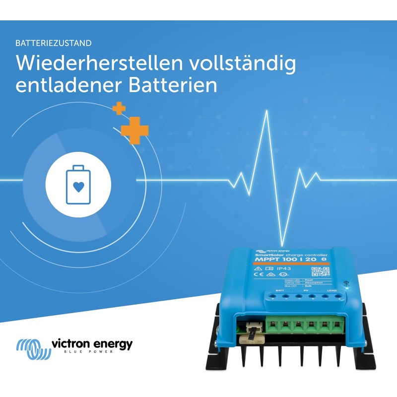 Victron Energy Smartsolar Mppt 100/20 Solar Charge Controller (48 V)