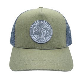SixHats Green Canvas Snapback Hat | One Size Fits All | Hats for a Cause, Green & Grey, X-Small-Medium