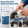 Steel Reinforced Epoxy Putty,Strong Clay Iron Adhesive,Waterproof 2-Part Repair Clay,High