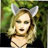 Gatuida 6pcs Plush Wolf Ears Headbands for Adults Jungle Animal