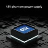 2 ChannelsMixer, Sound Card USB 48V Phantom Power Compact Sound