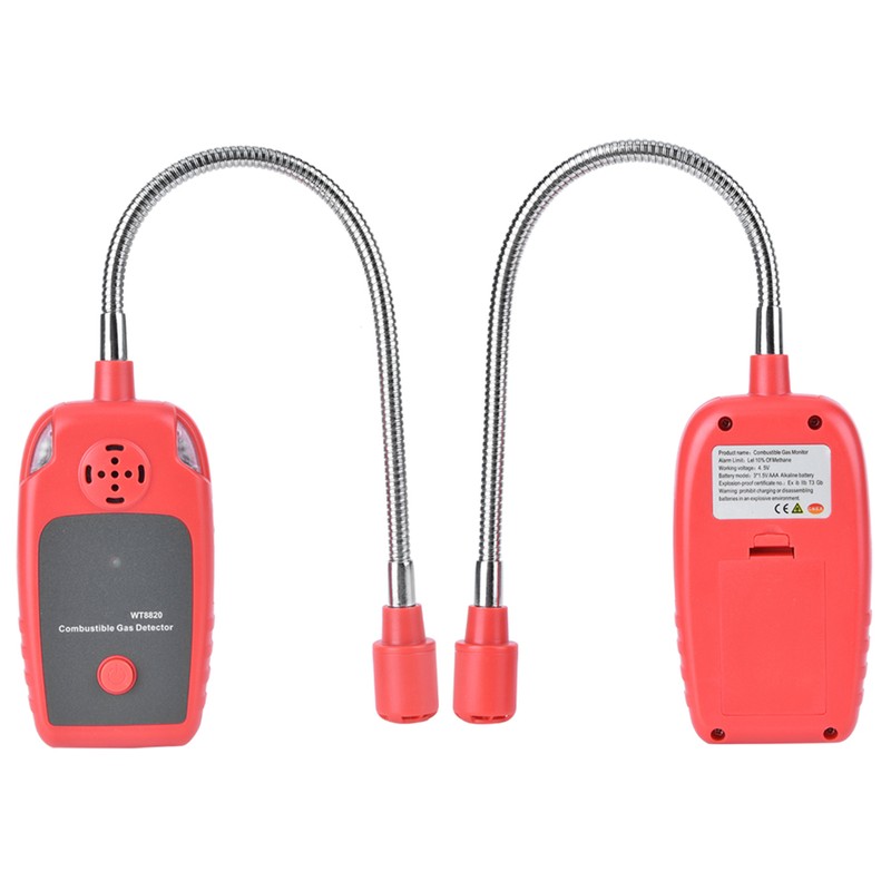 WT8820 Portable Combustible Gas Detector Leakage Natural Gas Sensor Alarm