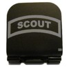Scout Shoulder Tab Patch Laser Etched Hat Clip Black