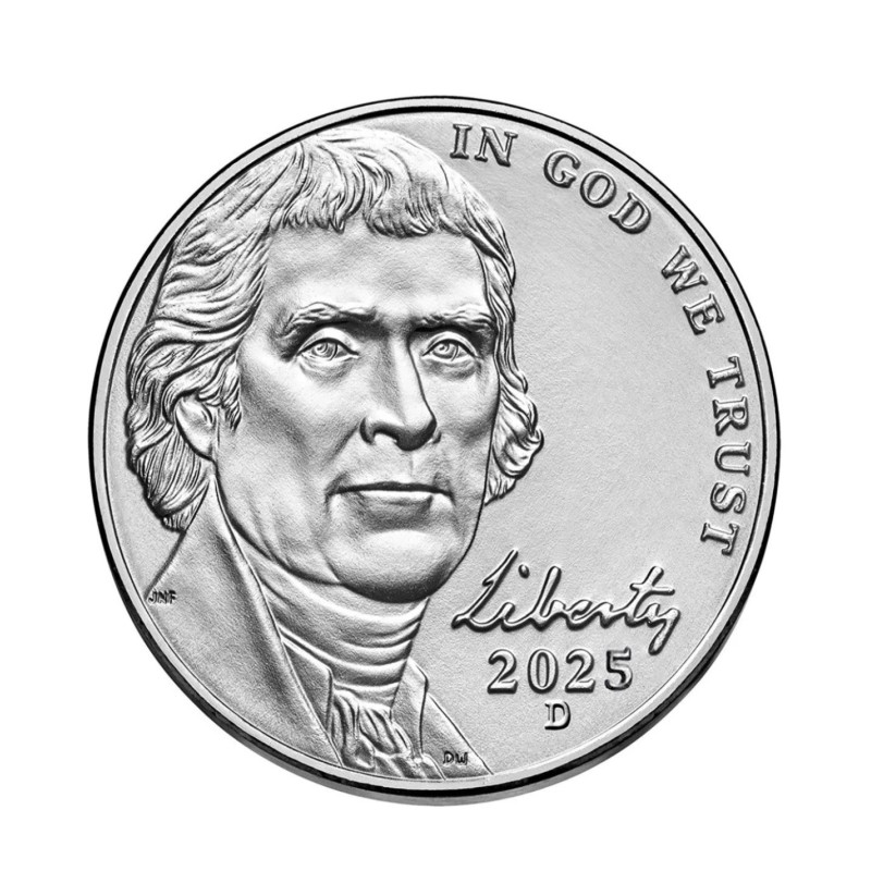 2025 P &D Jefferson Nickel, Dimes, Pennies Set of 6
