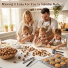 Purpeak 6 Pcs Nutcracker Nut and Walnut Cracker Kit Metal