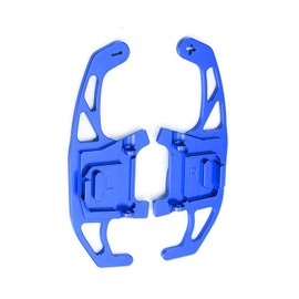 2pcs Aluminum Alloy Steering Wheel Shift Paddle Shifter Extension Fit For VW Volkswagen Golf MK7 GTI R R-line Scirocco 2014-2019 (Blue)
