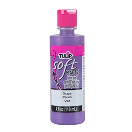 I Love To Create Tulip Soft Fabric Paint 4oz-Matte-Grape, Other, Multicoloured, 6.14 x 7 x 15.2 cm