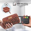 VALENCHI RFID Soft Flexible Leather Wallet for Women-Credit Card Slots,