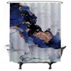 Ulticool Shower Curtain - Marble Gold Abstract Art Marble -