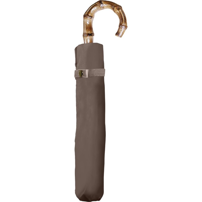 Nakatani Natural Basic Folding Umbrella, UV Bamboo Charcoal Brown [924-048],