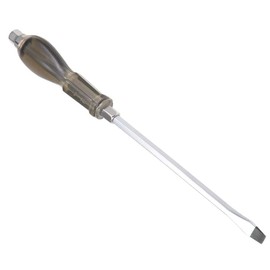 Utoolmart Flat-Head Demolition Screwdriver with Striking Cap 8 Inch Slotted Impact Screwdriver Keystone Magnetic Tip Driver 1Pcs