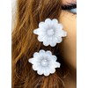 Tara Girls Self Hinge Plastic Flower Hair Barrettes 18 Pieces