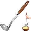NJJYBROS Potato Masher, Stainless Steel Anti-Slip Handle Mashed Potatoes Masher