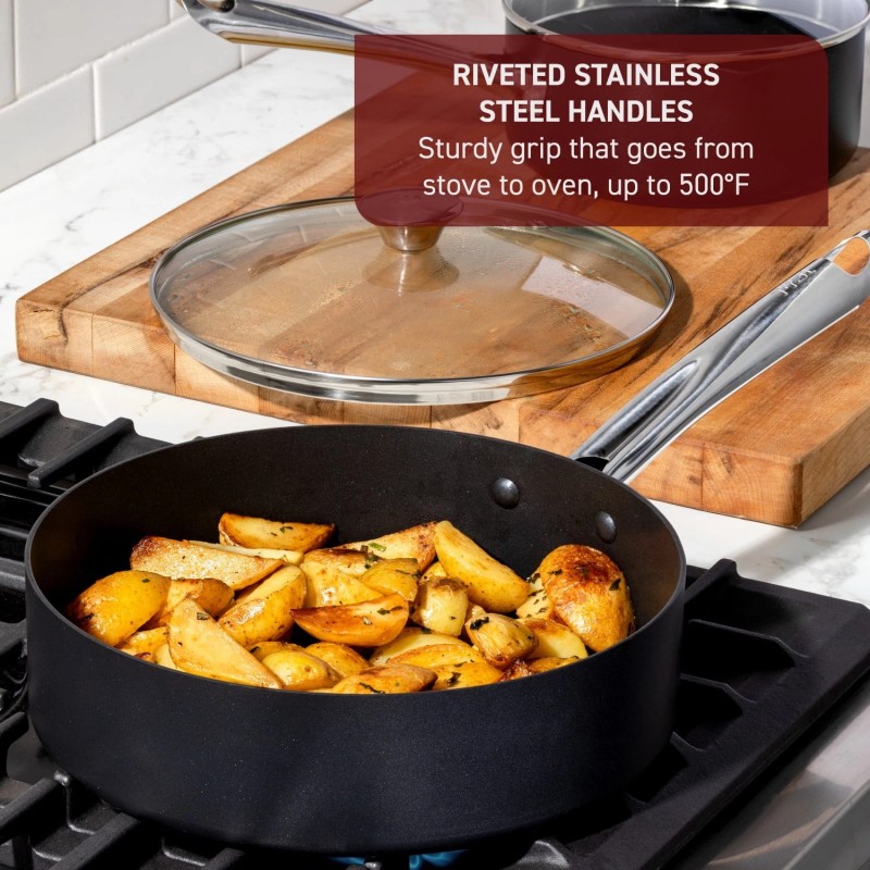 T-fal Cook & Strain 2pc Frypan Set - 10" &