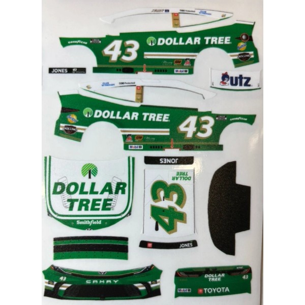 Unbranded Custom 2025 Erik Jones #43 Dollar Tree 1/64 Scale