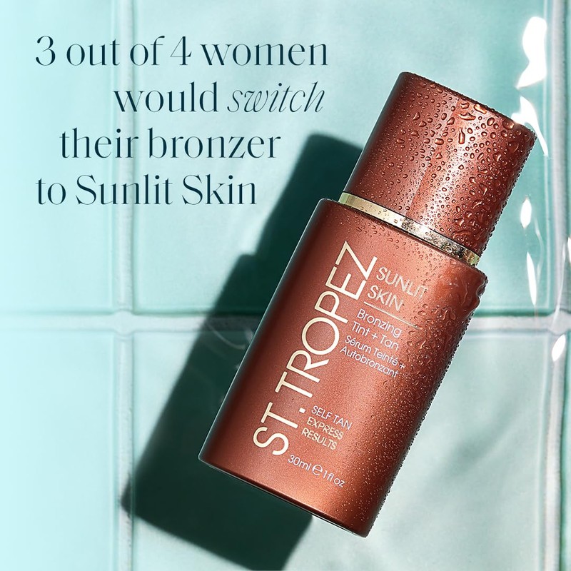 St.Tropez Sunlit Skin Self Tan Express 30 ml, Instant Bronzy