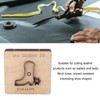 Leather Punching Die Shoe Shaped Alloy Steel Blade Birch Base