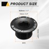 sourcing map 2pcs Bike Crank Cover Screw M18 Aluminum Alloy