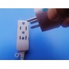 3 Outlet Surge Protector Power Strip, Input :2 Flat pins,Output:3X3pins,3FT,6Ft,9Ft,15Ft