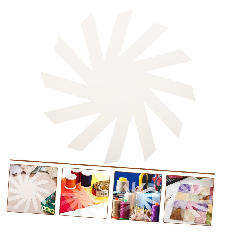 Operitacx Lasting Use Acrylic Sewing Ruler Quilting Template Storage Basket