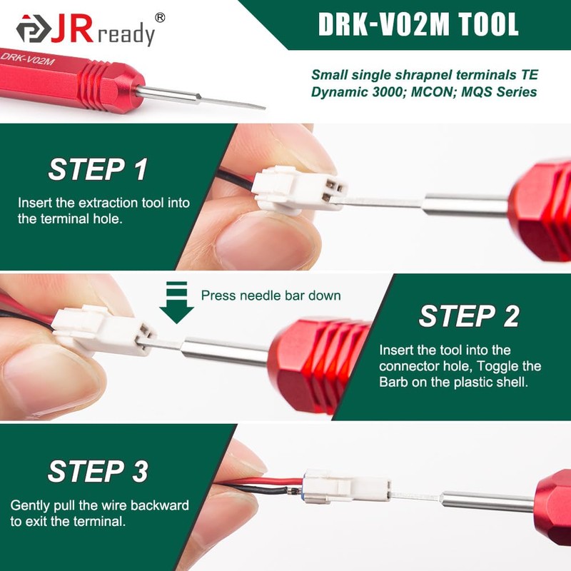 JRready ST5234 Pin Extractor Tool Set for AMP Super Seal1.5
