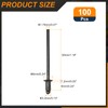 sourcing map 100Pcs 1/8"x1/4" Countersunk Head Blind Rivets, Zinc-Plated Carbon