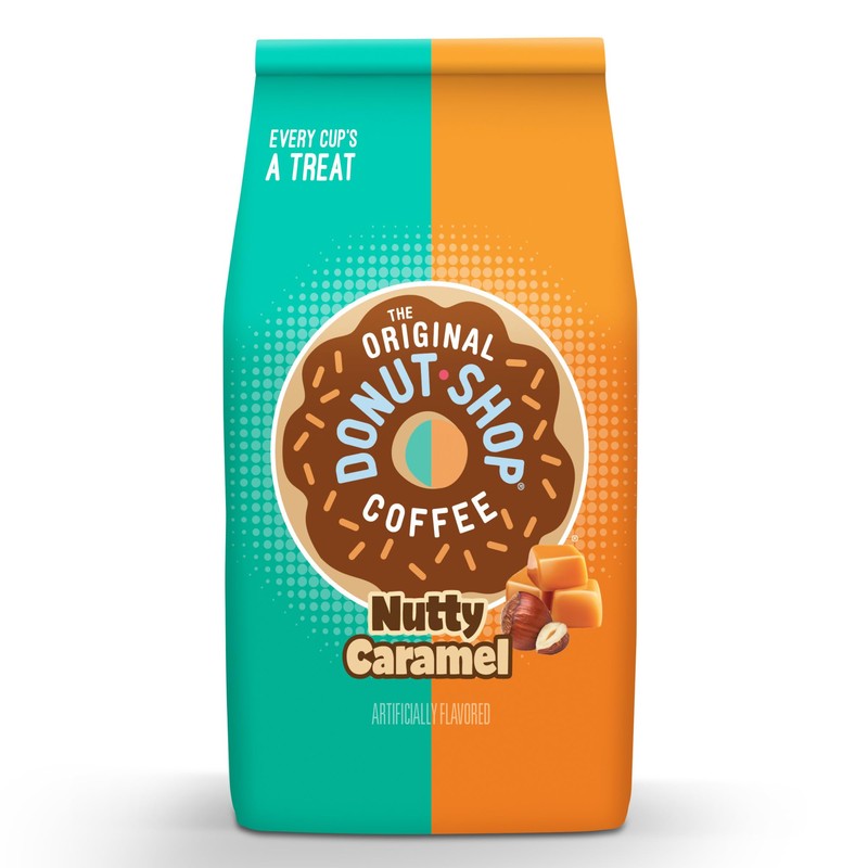 The Original Donut Shop Coffee, Nutty Caramel, Medium Roast, Flavored