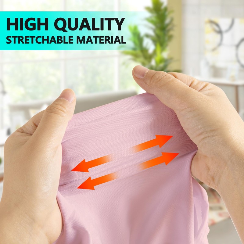 Ocves 4ft Tablecloth Stretchable Rectangular Spandex Tablecloth, Washable Stretch Table